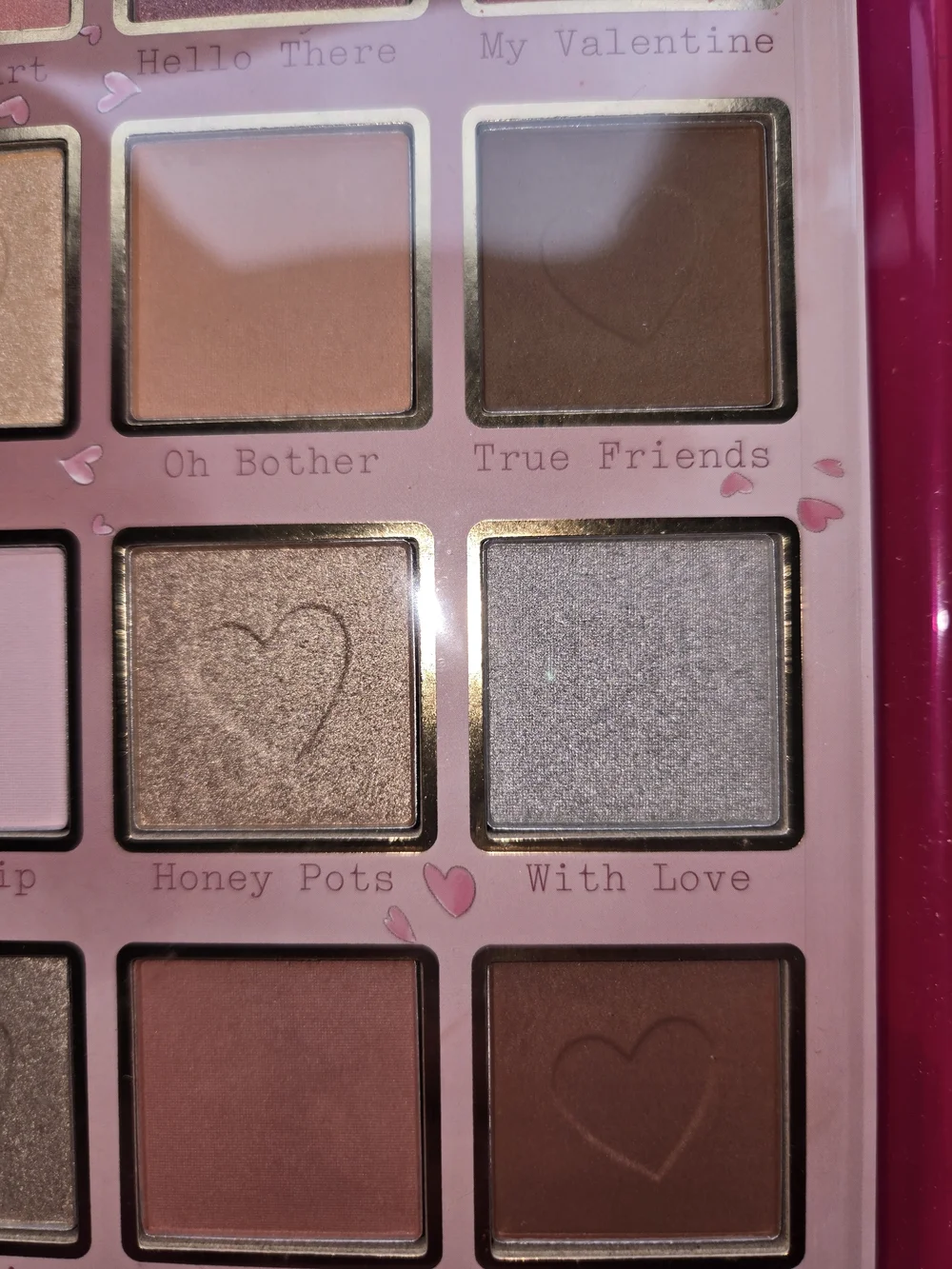 Disney Winnie the Pooh Pink Hearts Eyeshadow Palette